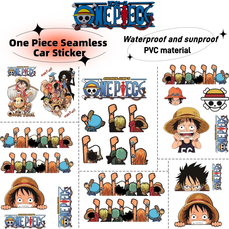 Car Accessories Japan - One Piece elektrikli araç araba etiketi,