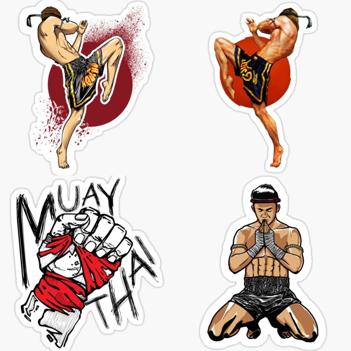 Car Accessories Thailand - Muay Thai araba çıkartmaları güneş koruyucu