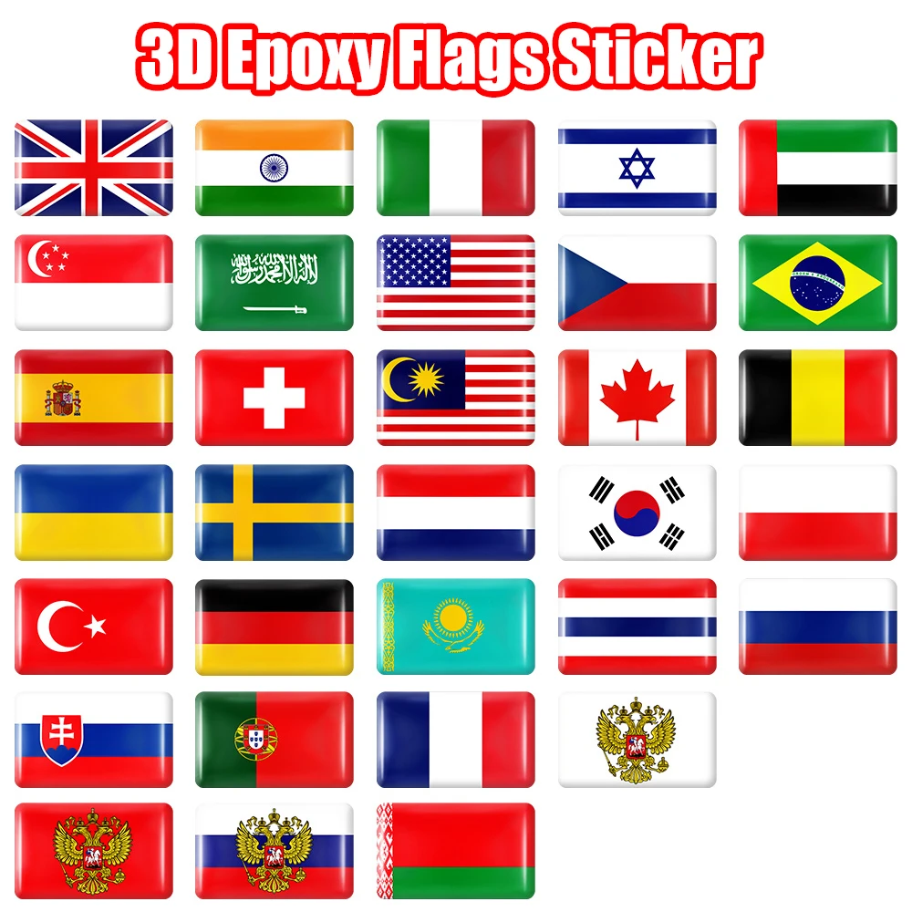 10 adet epoksi bayrakları çıka - Car Accessories Thailand incelemesi ve fiyatı